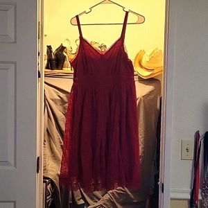 Torrid red lace, size 0x